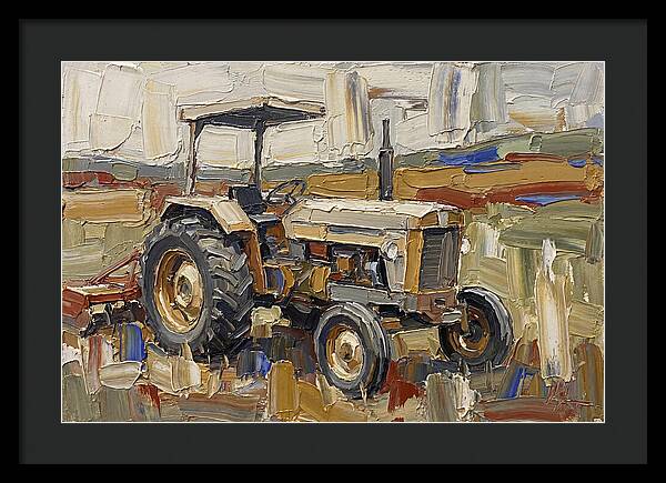 Old Tractor In The Field