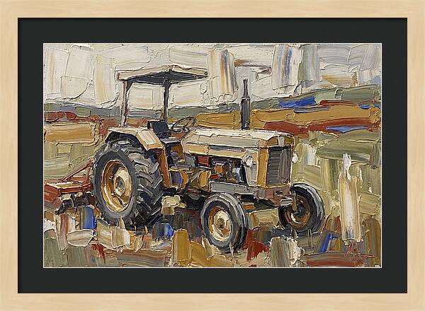 Old Tractor In The Field