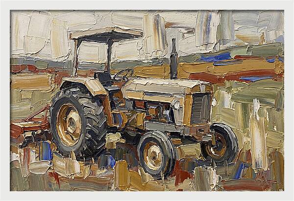 Old Tractor In The Field