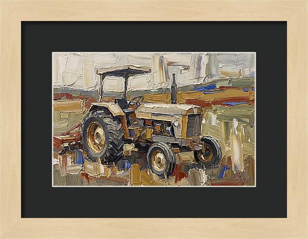 Old Tractor In The Field