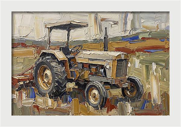 Old Tractor In The Field