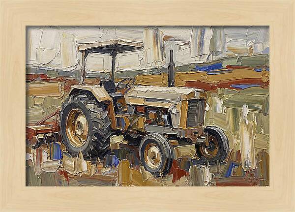 Old Tractor In The Field
