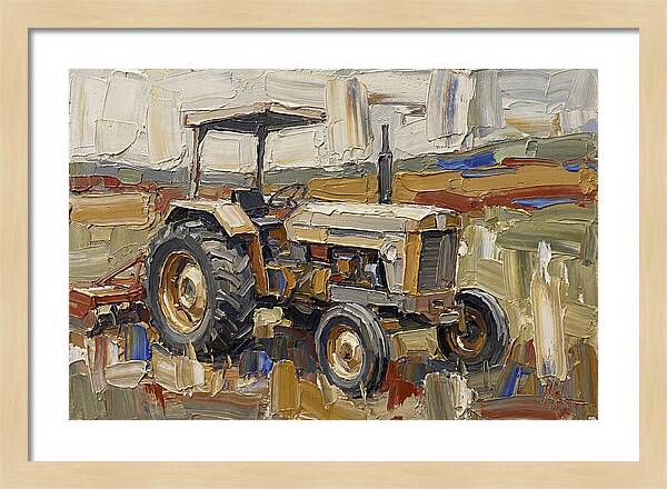 Old Tractor In The Field