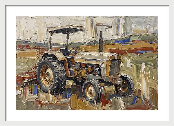 Old Tractor In The Field