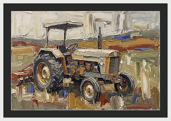 Old Tractor In The Field