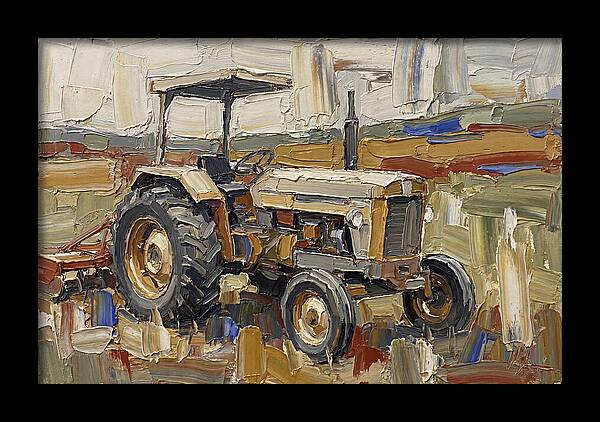 Old Tractor In The Field