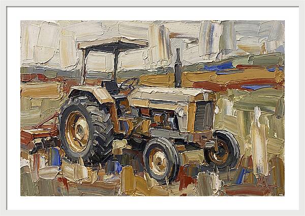 Old Tractor In The Field