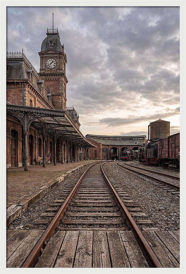 Old Train Station At Dusk