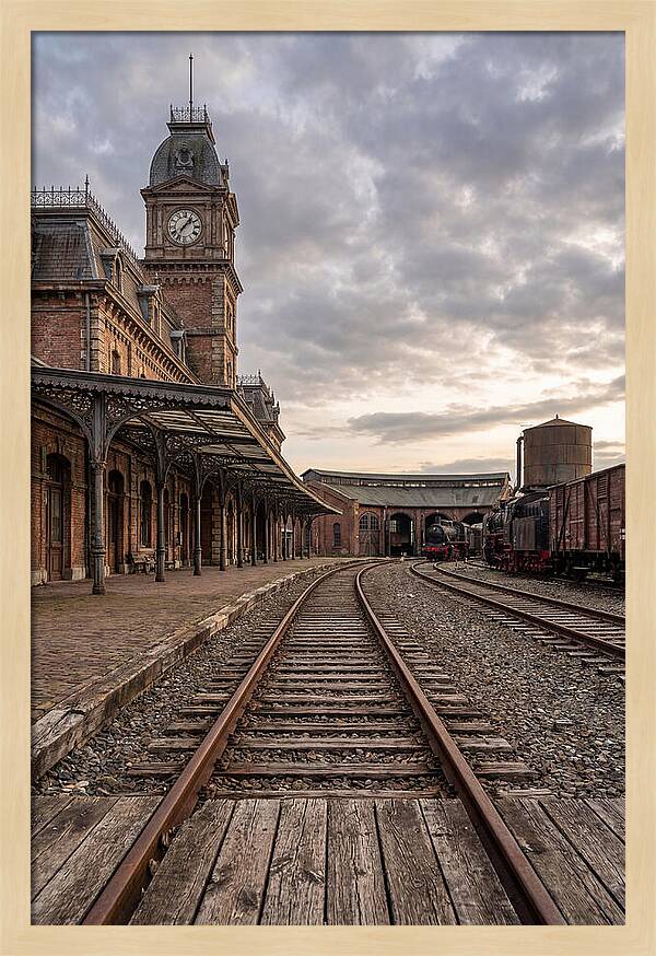 Old Train Station At Dusk
