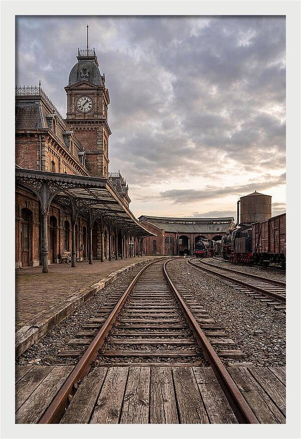 Old Train Station At Dusk