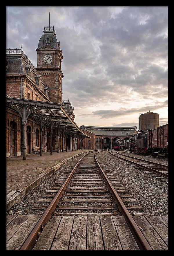 Old Train Station At Dusk