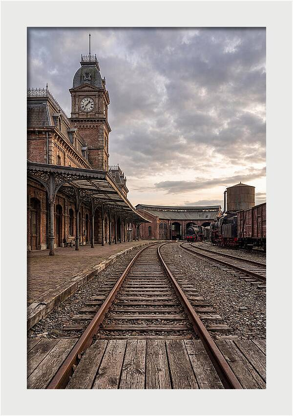 Old Train Station At Dusk