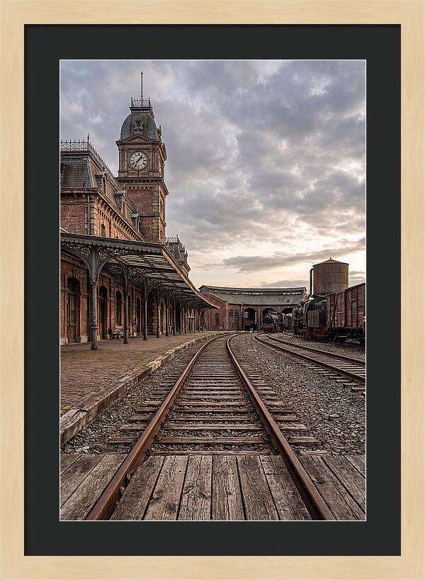 Old Train Station At Dusk