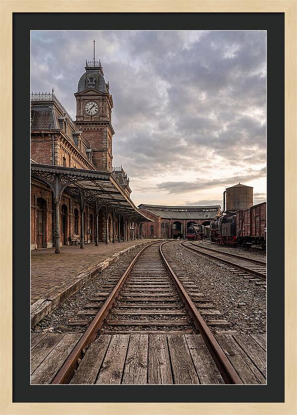 Old Train Station At Dusk