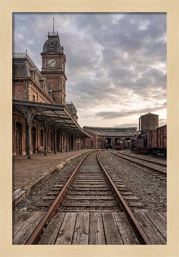 Old Train Station At Dusk