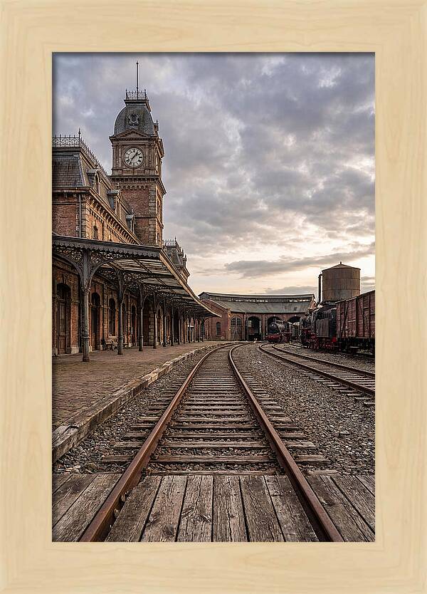 Old Train Station At Dusk