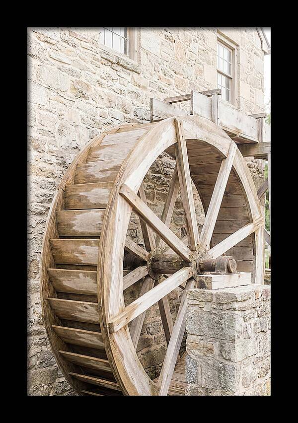 Old Water Wheel Turning Slowly