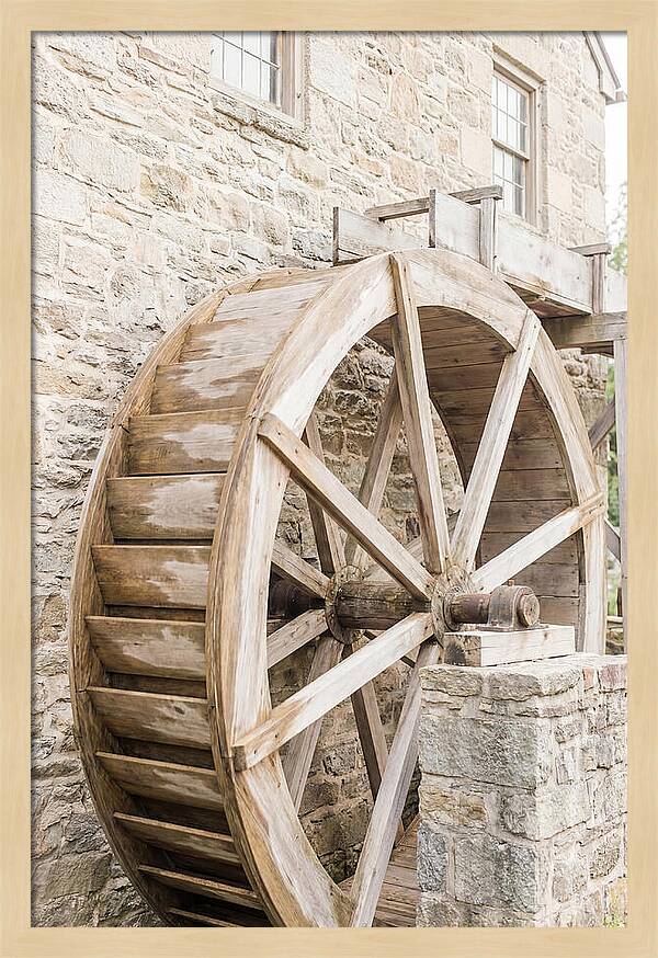 Old Water Wheel Turning Slowly
