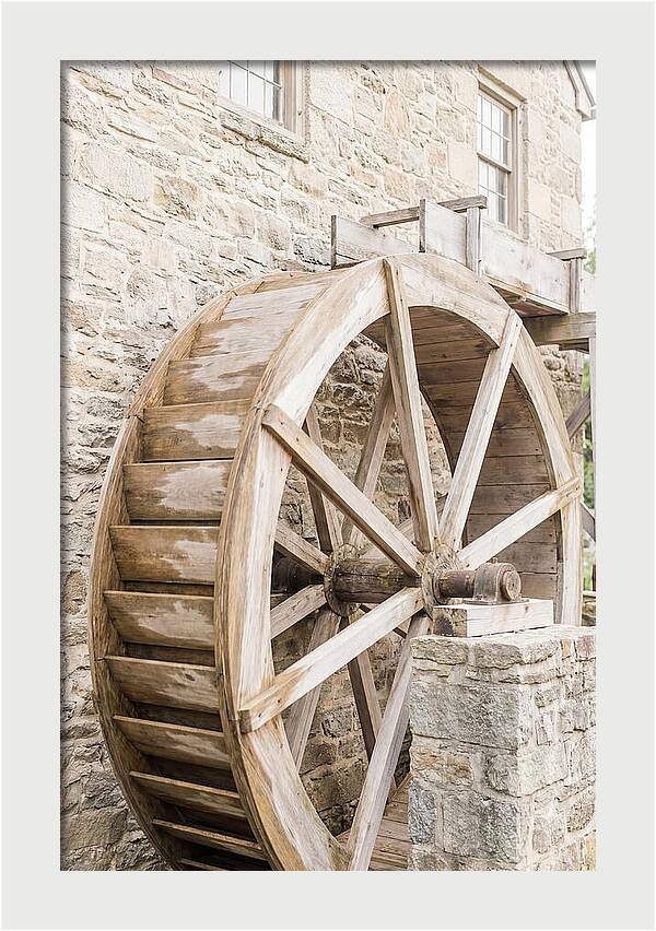 Old Water Wheel Turning Slowly