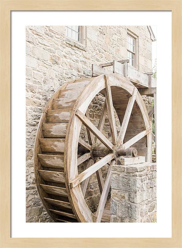 Old Water Wheel Turning Slowly
