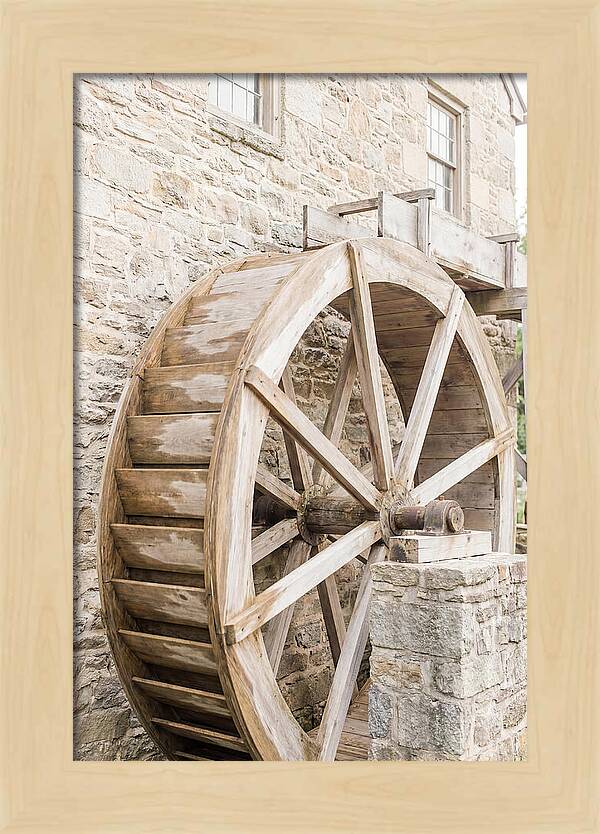 Old Water Wheel Turning Slowly