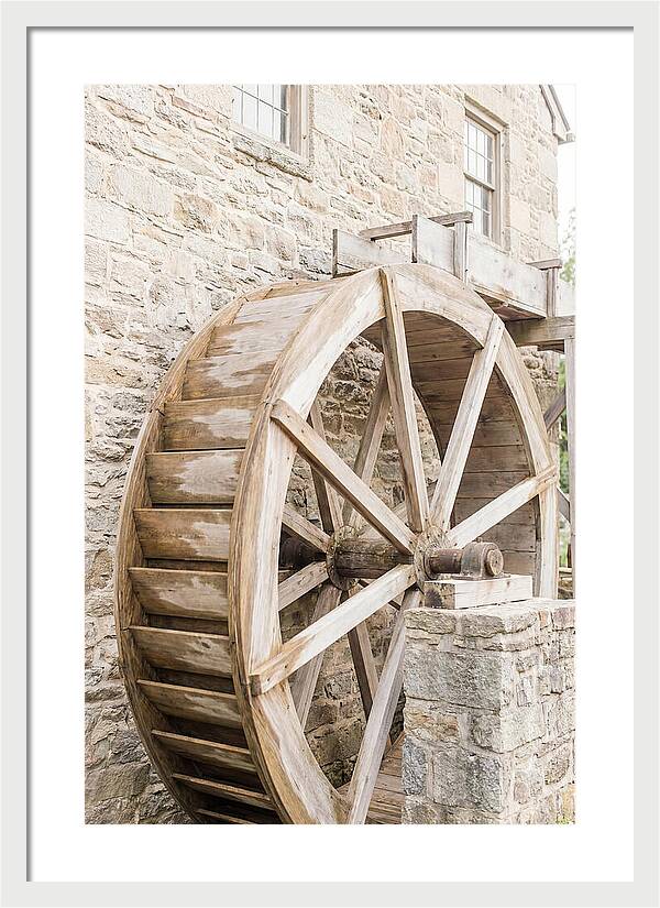 Old Water Wheel Turning Slowly