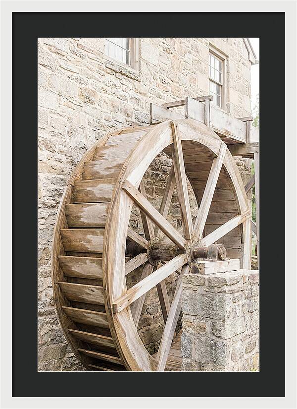 Old Water Wheel Turning Slowly