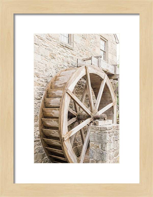 Old Water Wheel Turning Slowly
