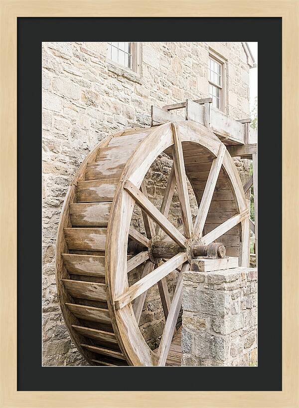 Old Water Wheel Turning Slowly