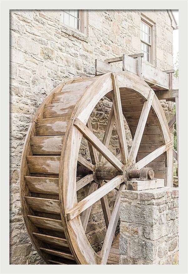 Old Water Wheel Turning Slowly