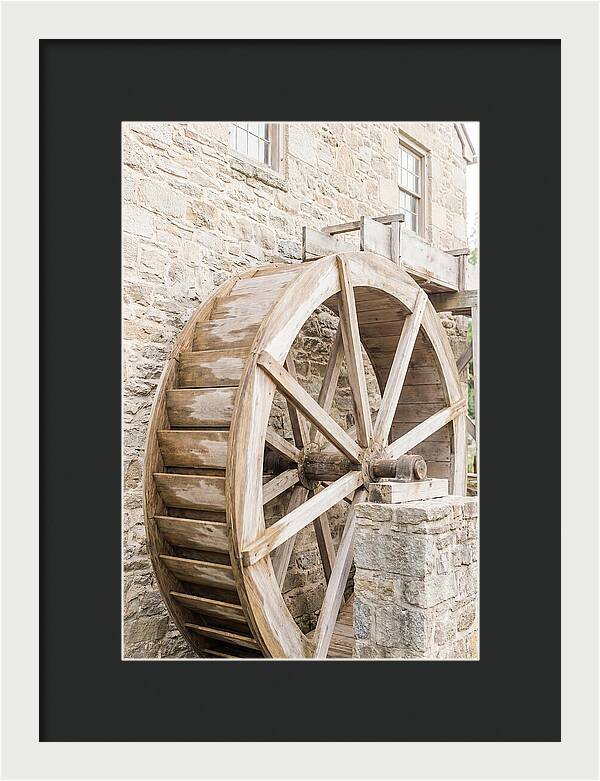Old Water Wheel Turning Slowly