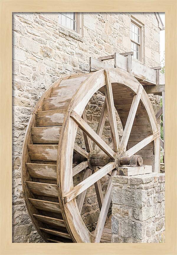 Old Water Wheel Turning Slowly