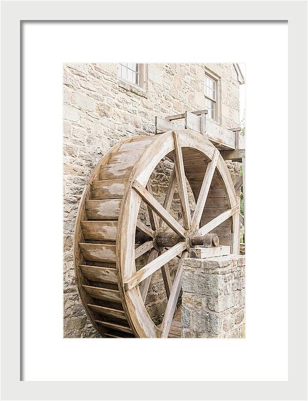 Old Water Wheel Turning Slowly