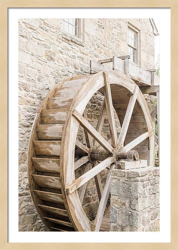 Old Water Wheel Turning Slowly