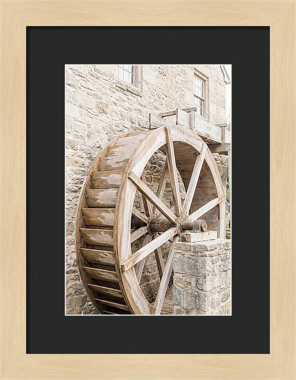 Old Water Wheel Turning Slowly