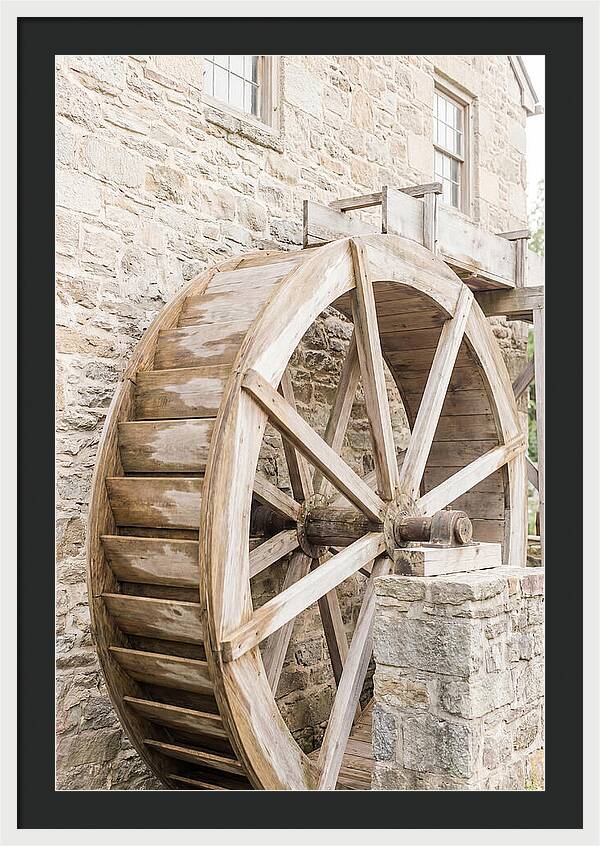 Old Water Wheel Turning Slowly