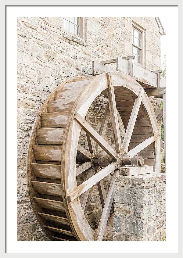 Old Water Wheel Turning Slowly