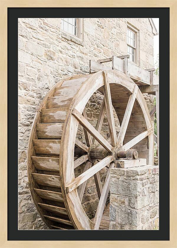 Old Water Wheel Turning Slowly
