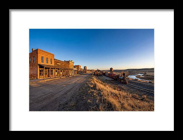 Old West Train Station Scene