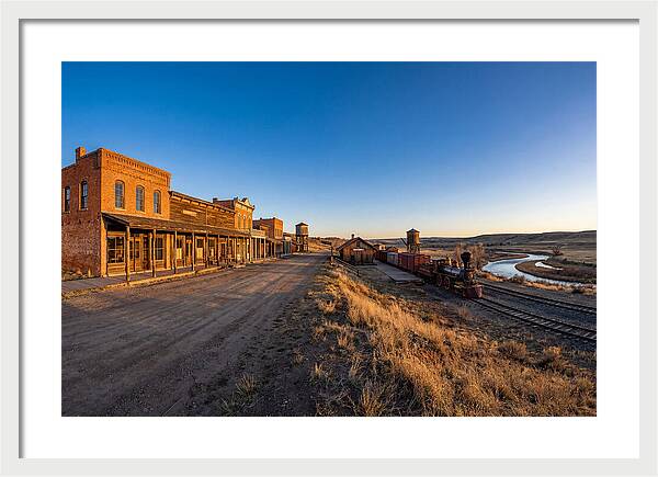Old West Train Station Scene