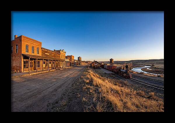 Old West Train Station Scene