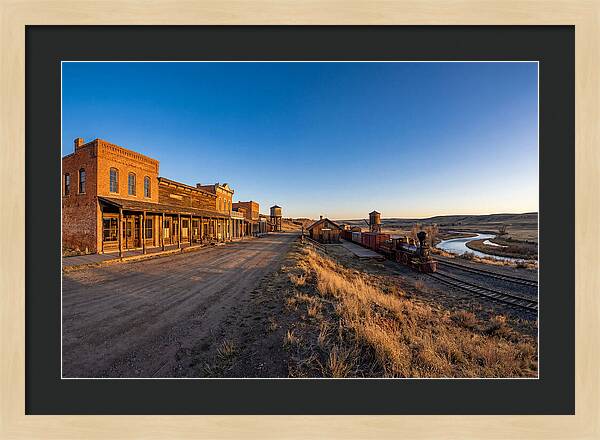 Old West Train Station Scene