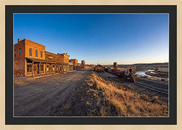 Old West Train Station Scene
