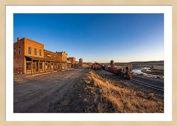 Old West Train Station Scene