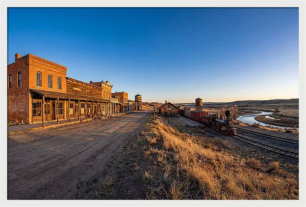 Old West Train Station Scene