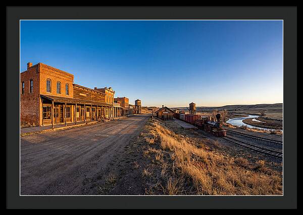 Old West Train Station Scene