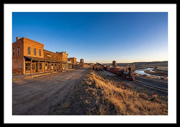Old West Train Station Scene