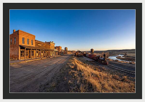 Old West Train Station Scene