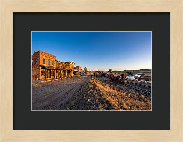 Old West Train Station Scene