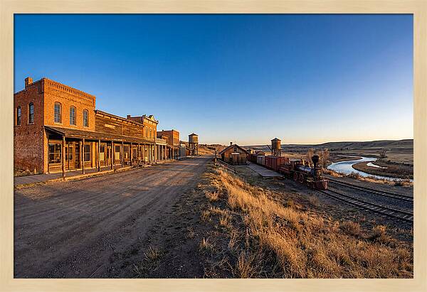Old West Train Station Scene